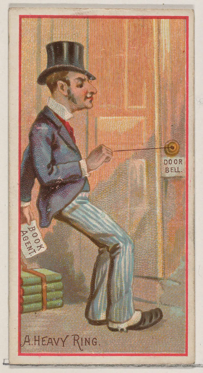 A Heavy Ring, from the Jokes series (N87) for Duke brand cigarettes — W. Duke, Sons & Co.|George S. Harris & Sons
