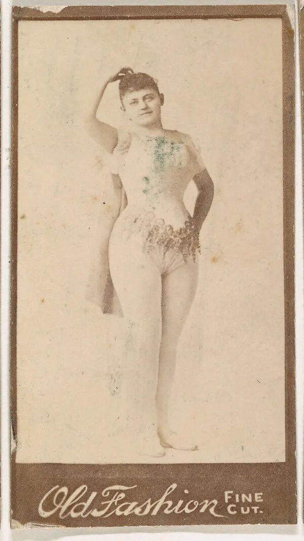 Actress holding hand to head, from the Actresses series (N664) promoting Old Fashion Fine Cut Tobacco — Unknown