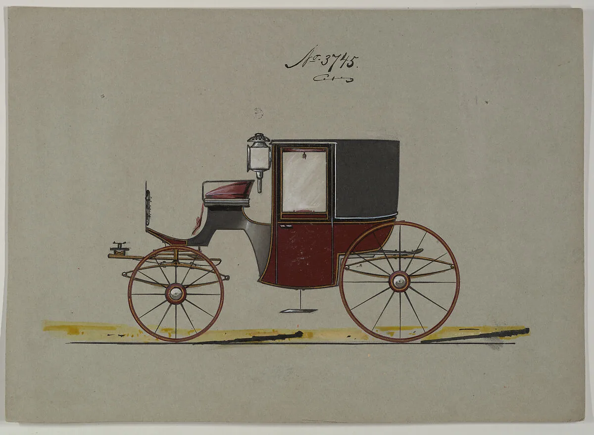 Design for Brougham, no. 3745 — Brewster & Co.