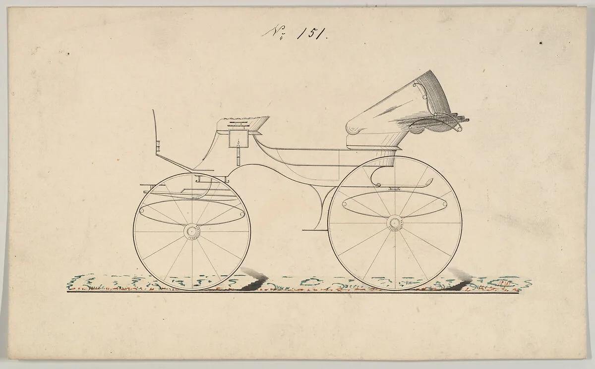 Design for Phaeton/Chariotte, no. 151 — Brewster & Co.|R. Weyers
