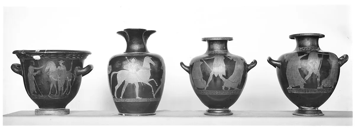 Terracotta bell-krater (bowl for mixing wine and water) — Polydektes Painter