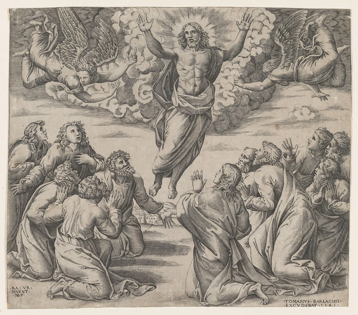 The Transfiguration, after Raphael — Nicolas Beatrizet|Tommaso Barlacchi|Raphael (Raffaello Sanzio or Santi)