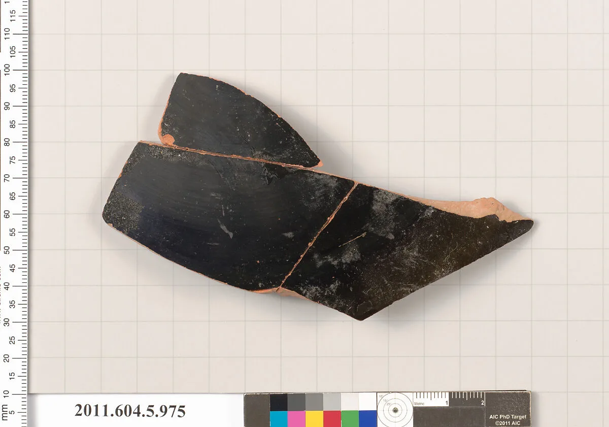 Terracotta fragment of a kylix (drinking cup) — Unknown