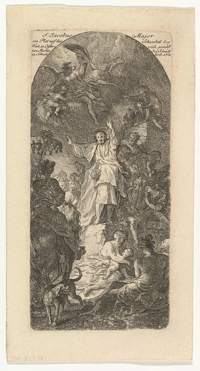 St. James the Greater Preaching — Martin Johann Schmidt