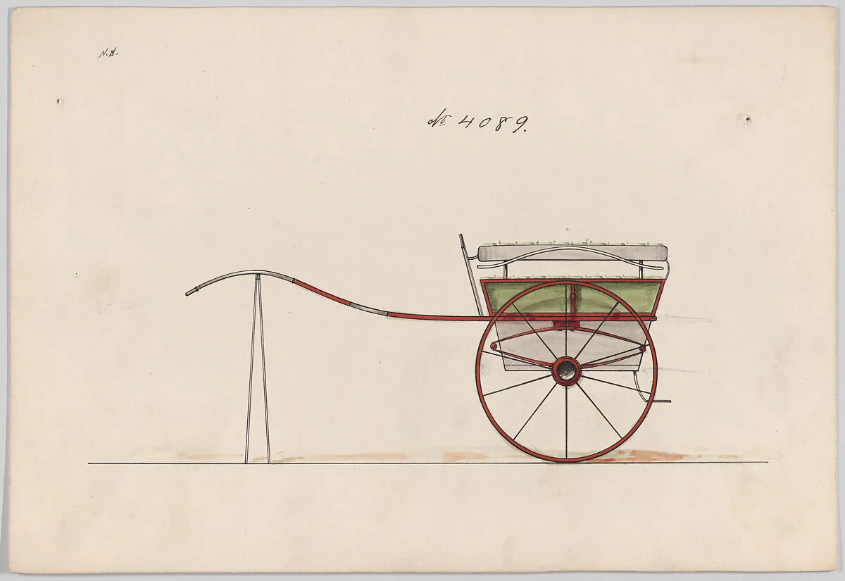 Design for Dog Cart or 2 Wheeler, no. 4089 — Brewster & Co.|Herman Stahmer