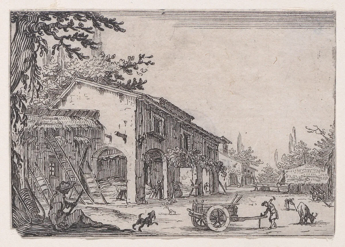 La Factoria (The Factory), from Les Caprices Series B, The Nancy Set — Jacques Callot|Lorenzo de' Medici