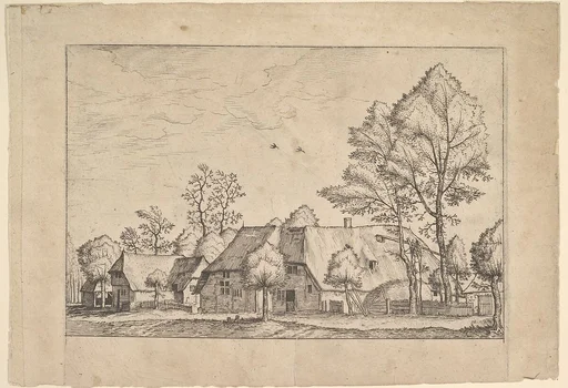 Large Farm with Draw Well from Praediorum villarum et rusticarum casularum icones elenoantissimae ad vivum in apre deformatae