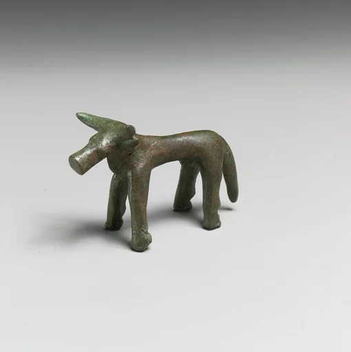 Bronze statuette of a bull