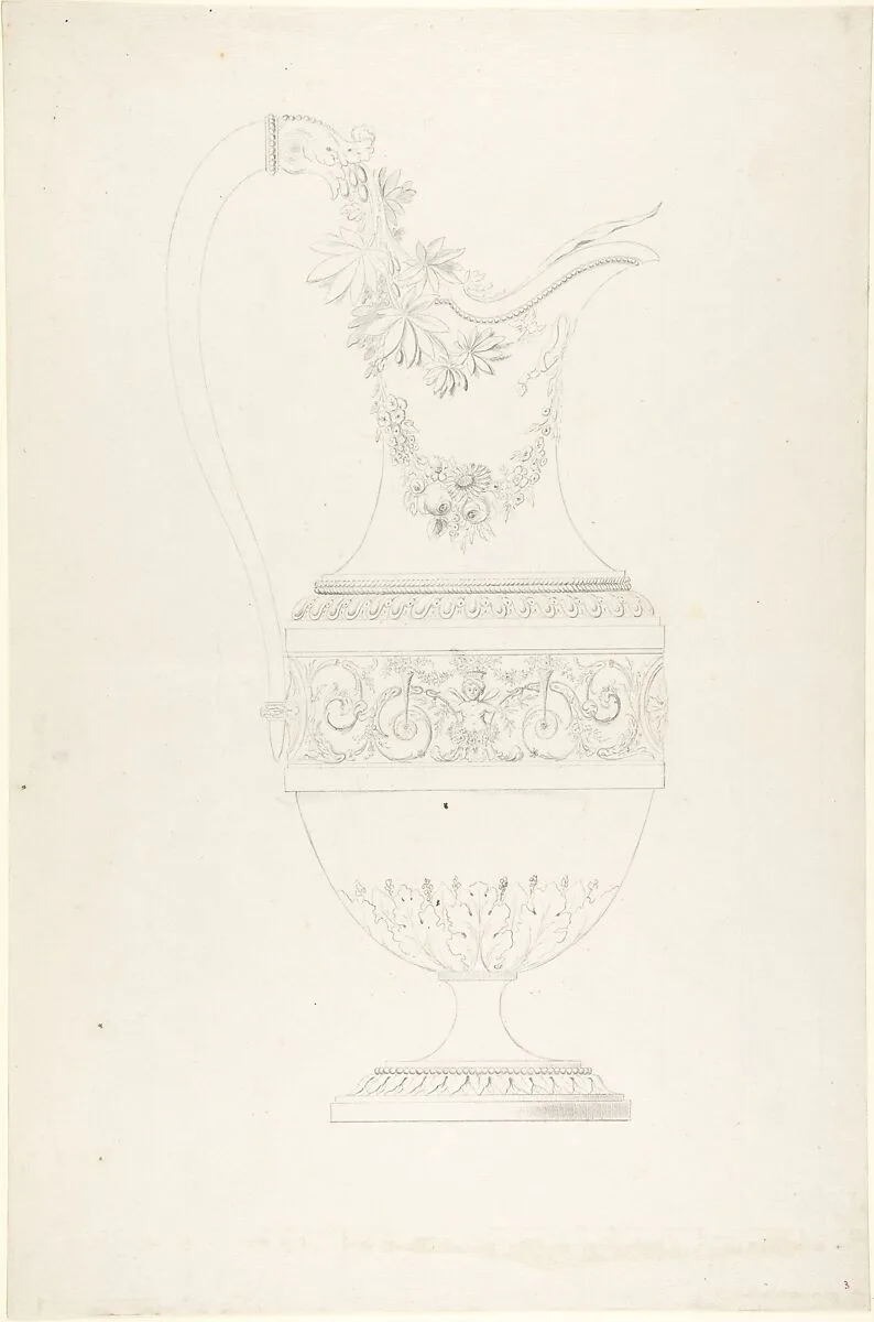 Design for an Urn — Anonymous, French, 18th century