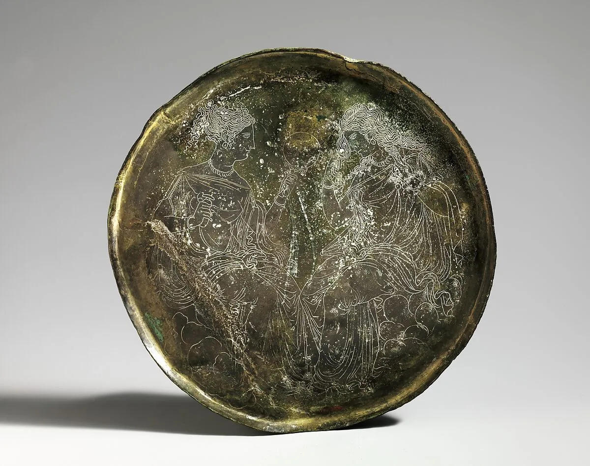 Bronze mirror cover — Unknown