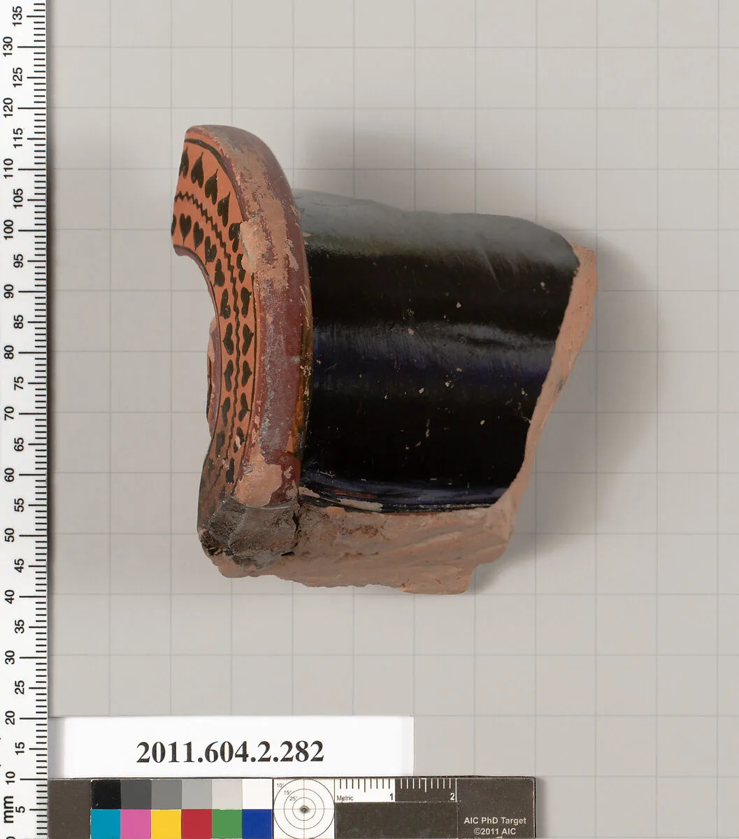 Terracotta fragment of a volute-krater (bowl for mixing wine and water) — Unknown