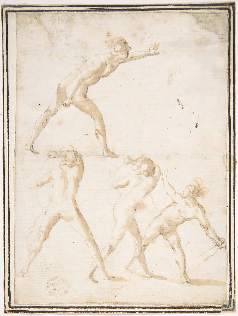 Four Nude Warriors — Francesco Allegrini