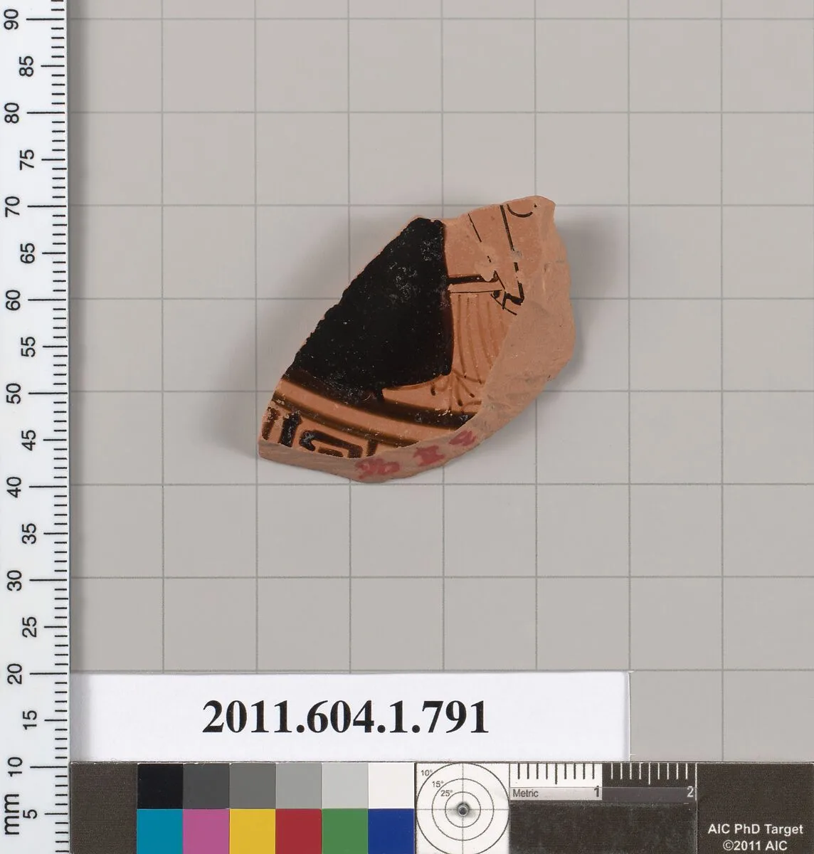 Terracotta fragment of a kylix (drinking cup) — Unknown
