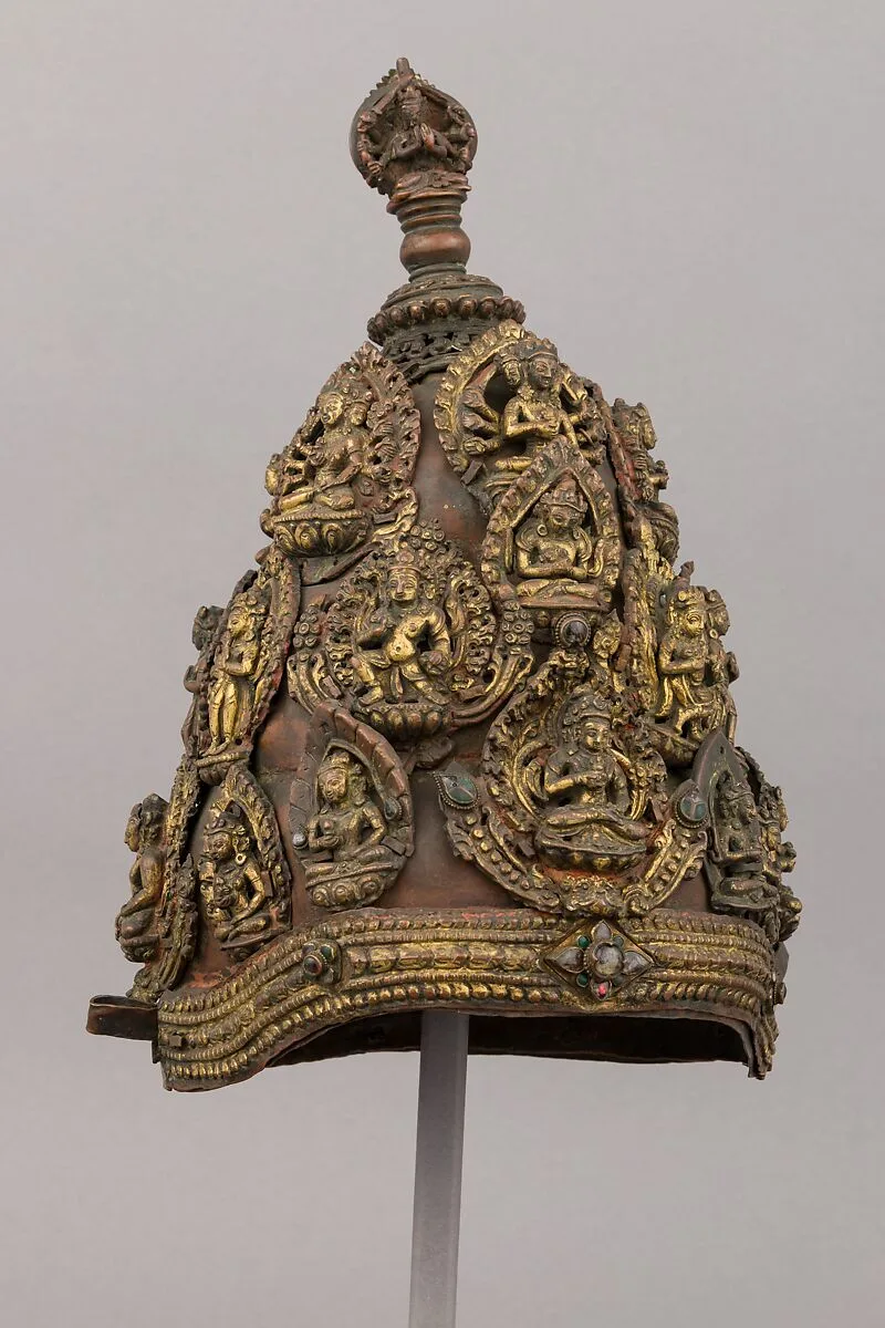 Vajracarya priest's crown — Unknown