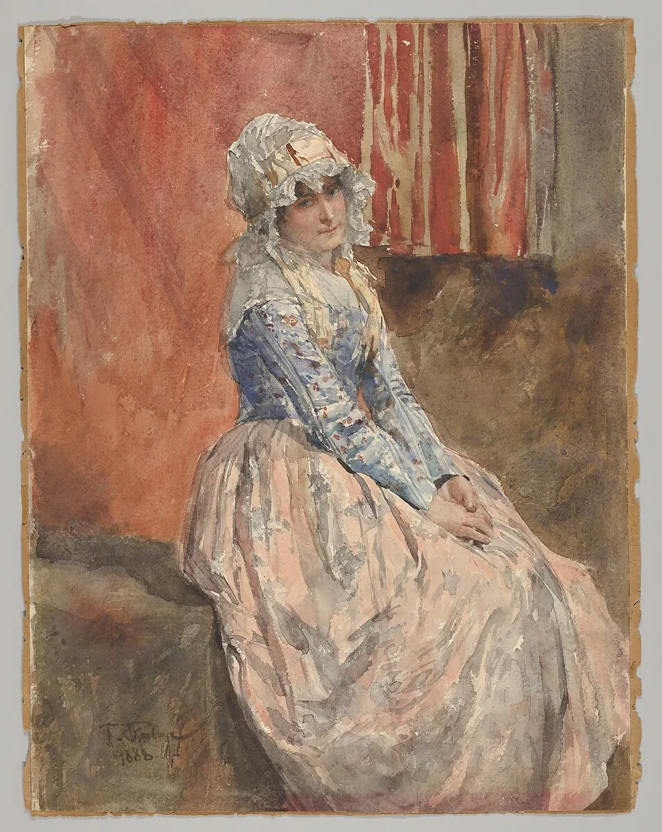 A Seated Woman — Franz Skarbina