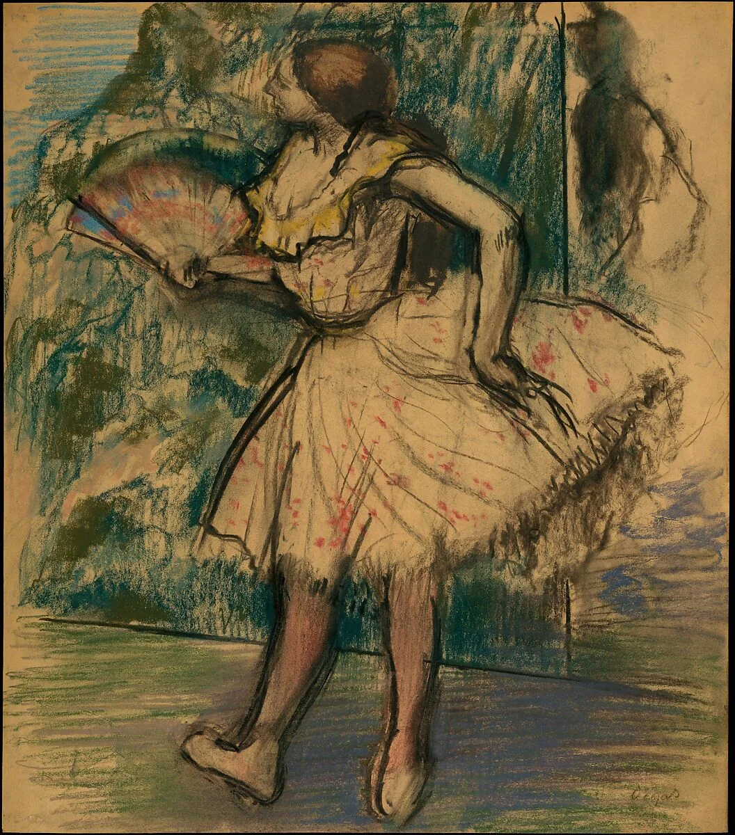 Dancer with a Fan — Edgar Degas