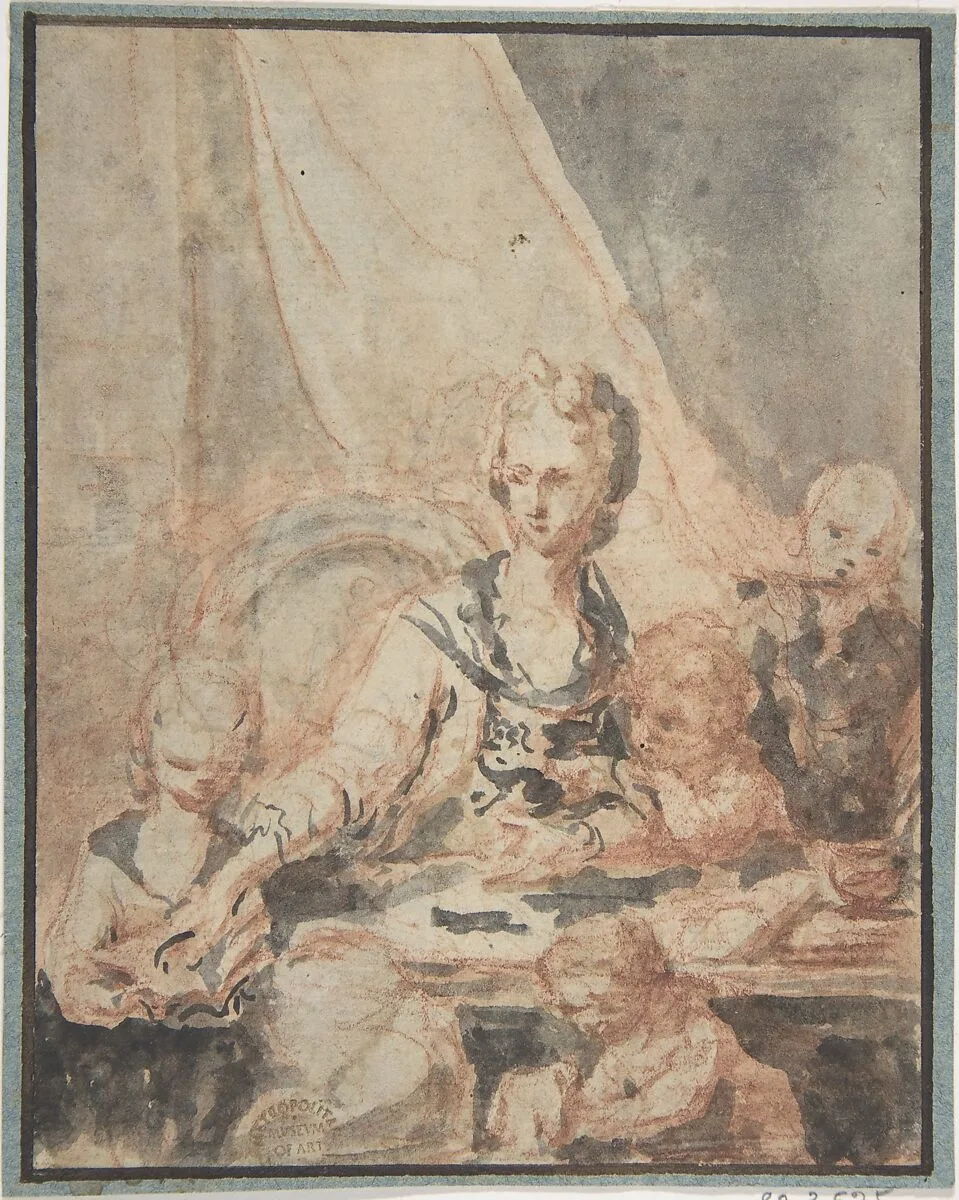 Study for Portraits — Anonymous, French, 18th century
