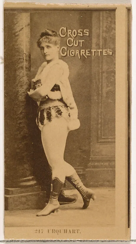 Card Number 247, Urquhart, from the Actors and Actresses series (N145-2) issued by Duke Sons & Co. to promote Cross Cut Cigarettes — W. Duke, Sons & Co.