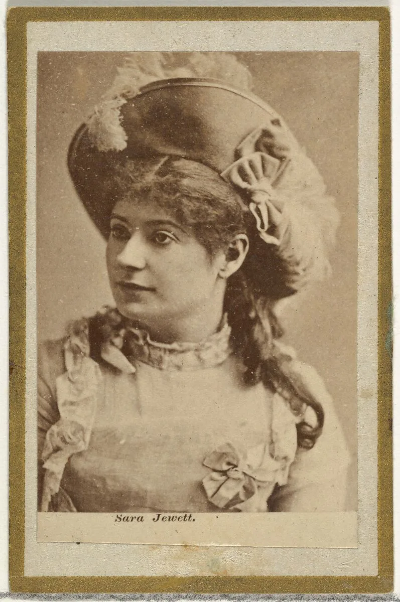 Sara Jewett, from the Actresses and Celebrities series (N60, Type 2) promoting Little Beauties Cigarettes for Allen & Ginter brand tobacco products — Allen & Ginter