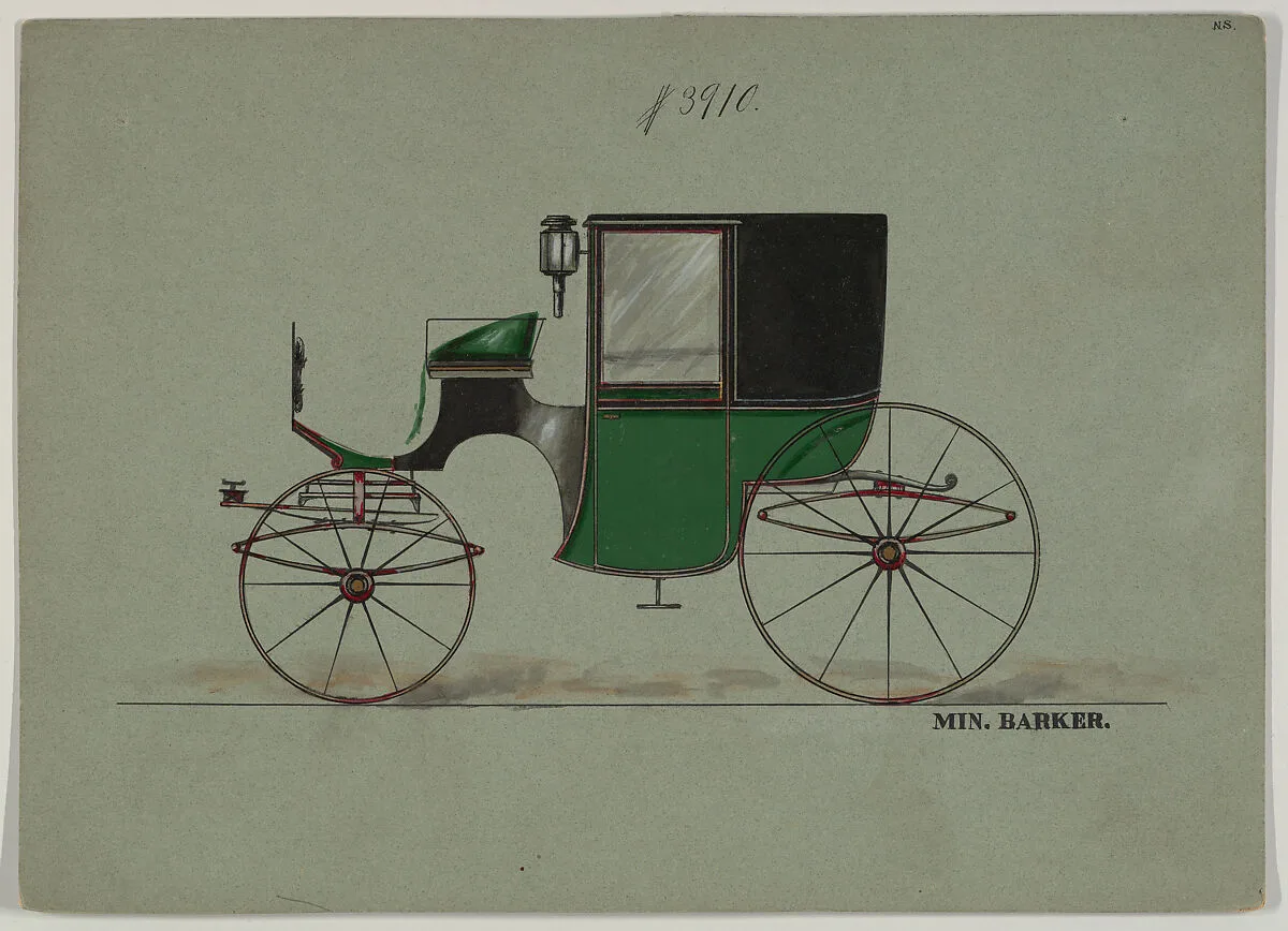 Design for Brougham, no. 3910 — Brewster & Co.