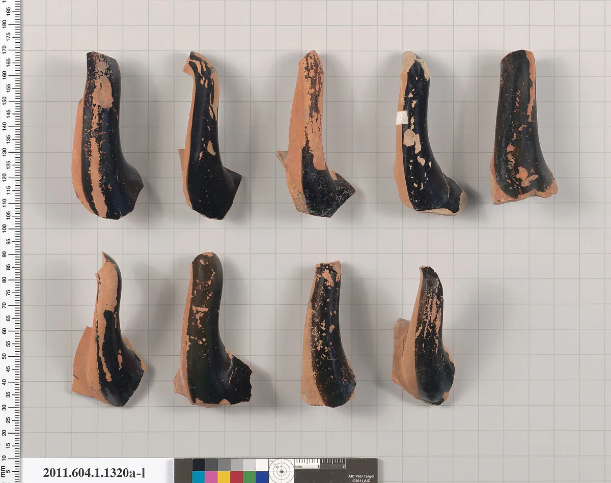Terracotta fragments of kylikes (drinking cups) — Unknown
