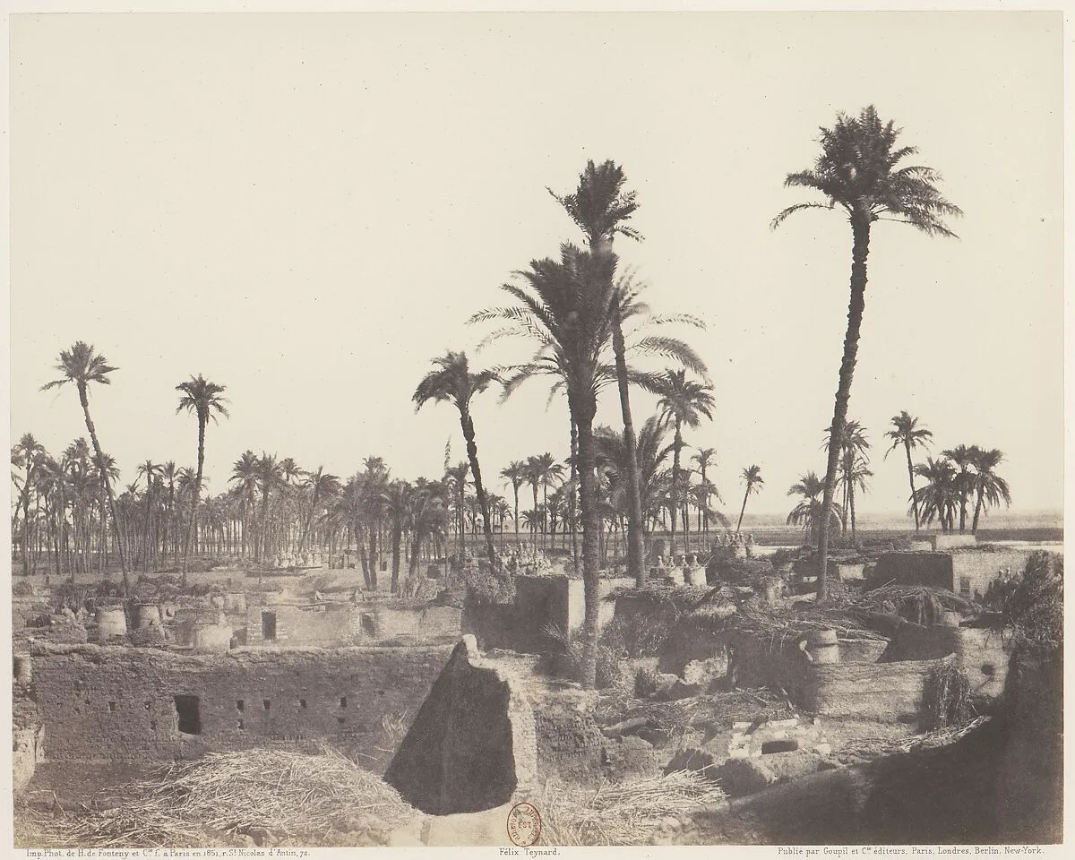 Abâzîz, Intérieur d'un Village Arabe — Félix Teynard|Imprimerie Photographique de H. de Fonteny et Cie