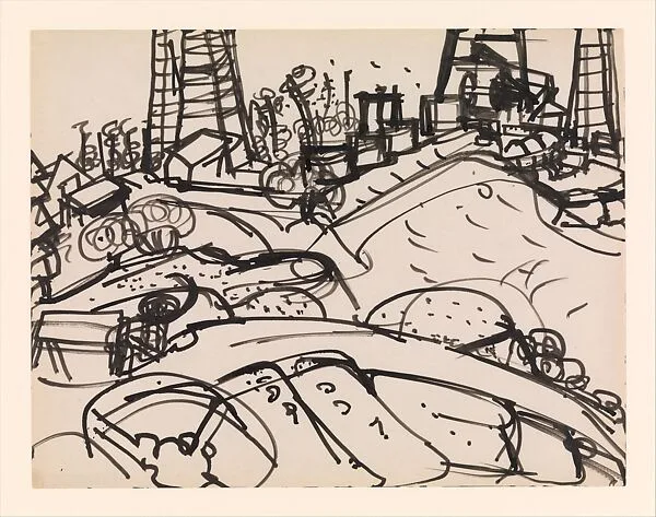 Untitled (California oil field) — Hans Hofmann