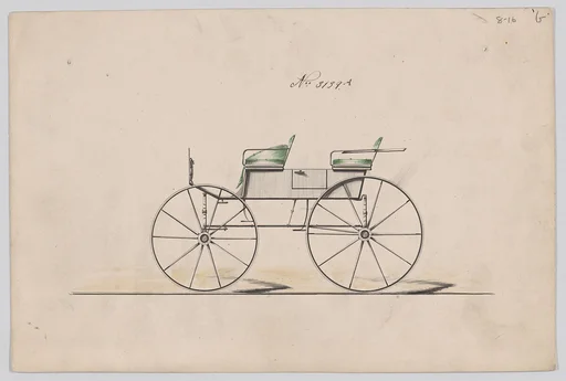 Design for 2 seat Phaeton, no top, no. 3139b