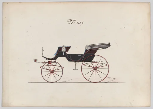 Design for 2 seat Cabriolet Phaeton, no. 3129
