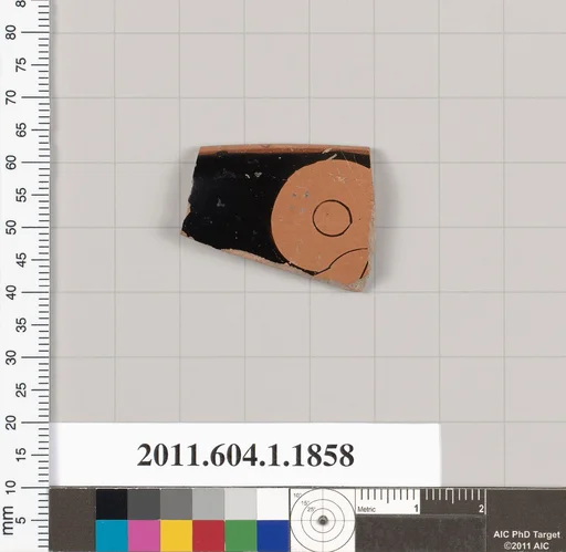 Terracotta rim fragment of a kylix (drinking cup)