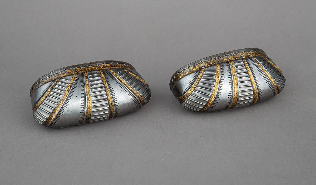 Toe Caps for a Pair of Foot Defenses (Sabatons) — Unknown