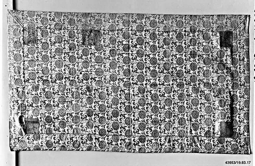 七条袈裟　二重蔓牡丹唐草文様|Seven-Panel Buddhist Monk’s Vestment (Shichijō kesa) with Double-Vined Peony Arabesque
