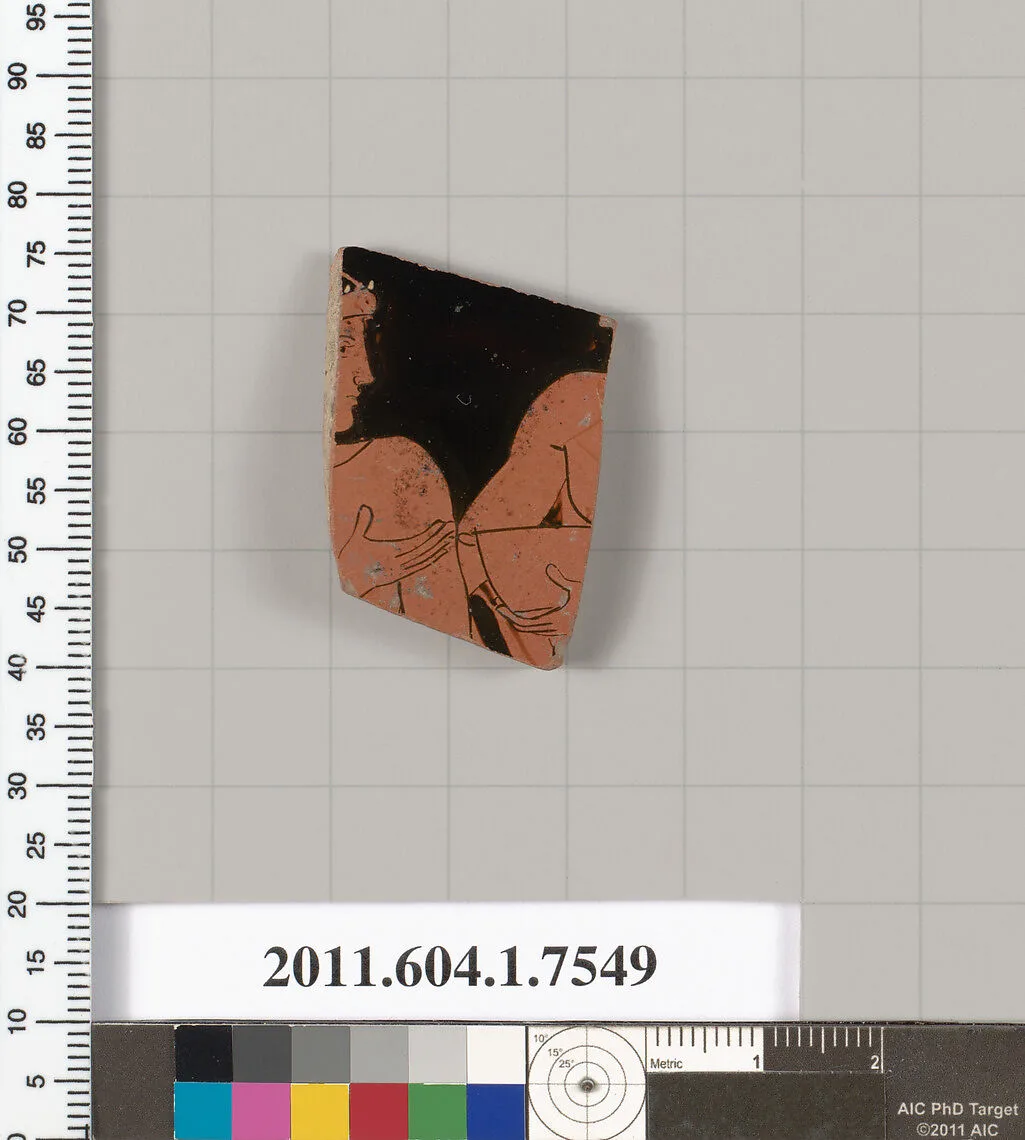 Terracotta fragment of a kylix (drinking cup) — Unknown