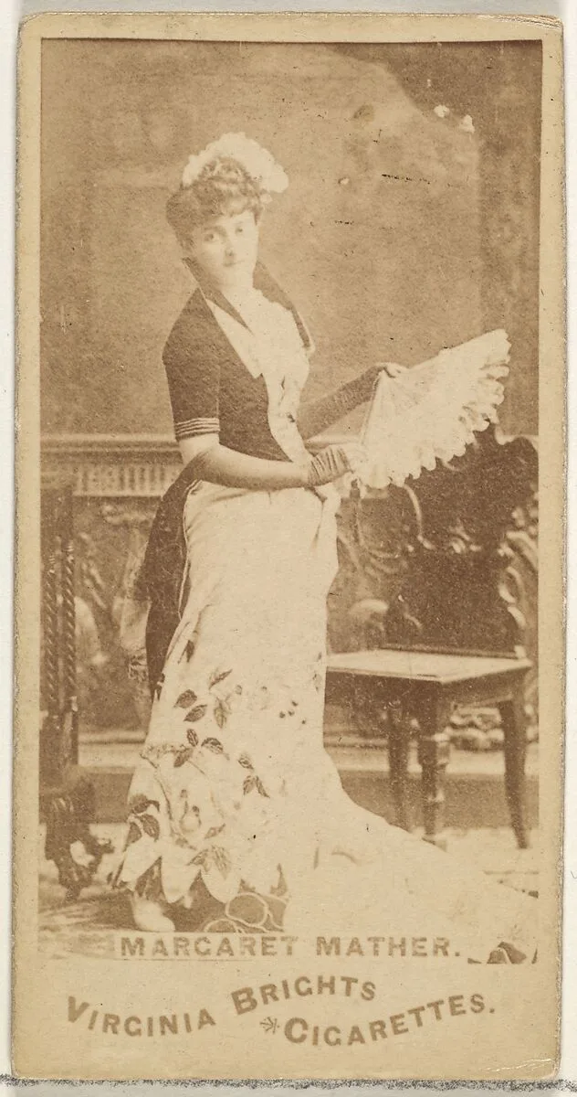 Margaret Mather, from the Actors and Actresses series (N45, Type 1) for Virginia Brights Cigarettes — Allen & Ginter