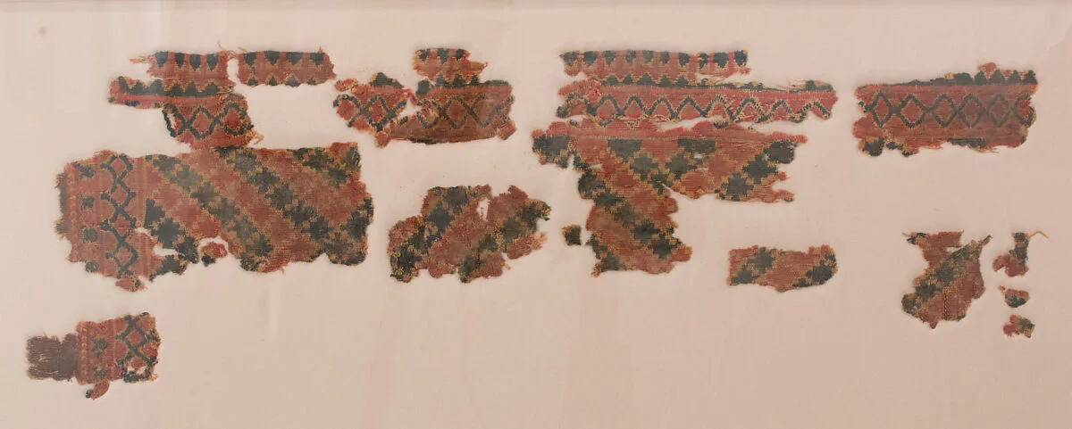 Wool textile with Geometric Pattern — Unknown