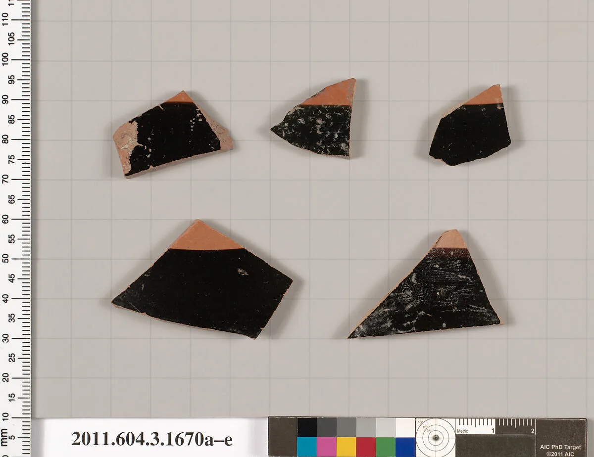 Terracotta fragments of kylikes: Band or lip cups (drinking cups) — Unknown