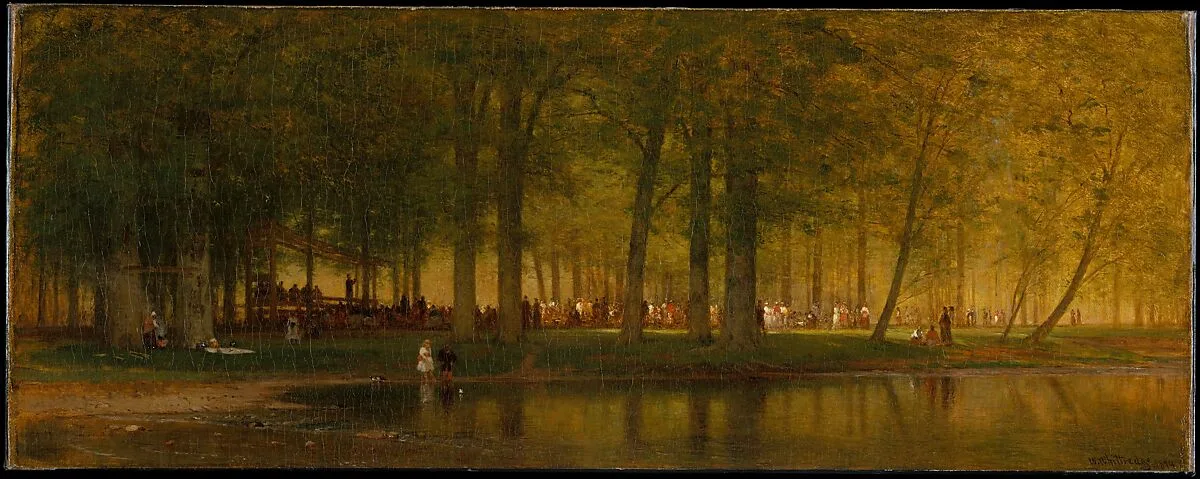 The Camp Meeting — Worthington Whittredge