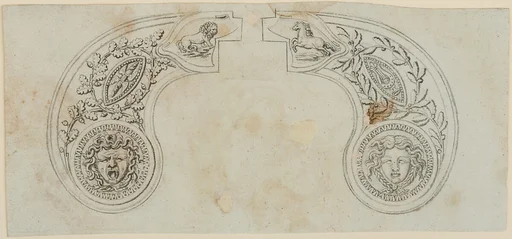 Pair of Designs for the Decoration of the Grips of Pocket Pistols