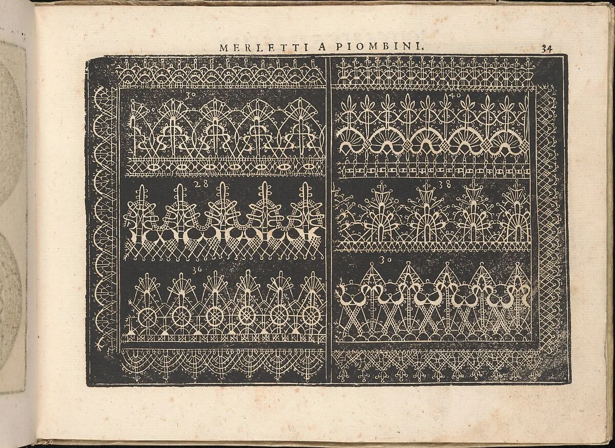 Fiore D'Ogni Virtu Per le Nobili Et Honeste Matrone, page 34 (recto) — Isabella Catanea Parasole|Antonio Fachetti