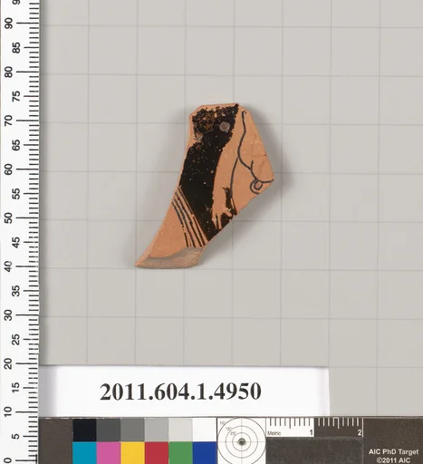 Terracotta fragment of a kylix (drinking cup)