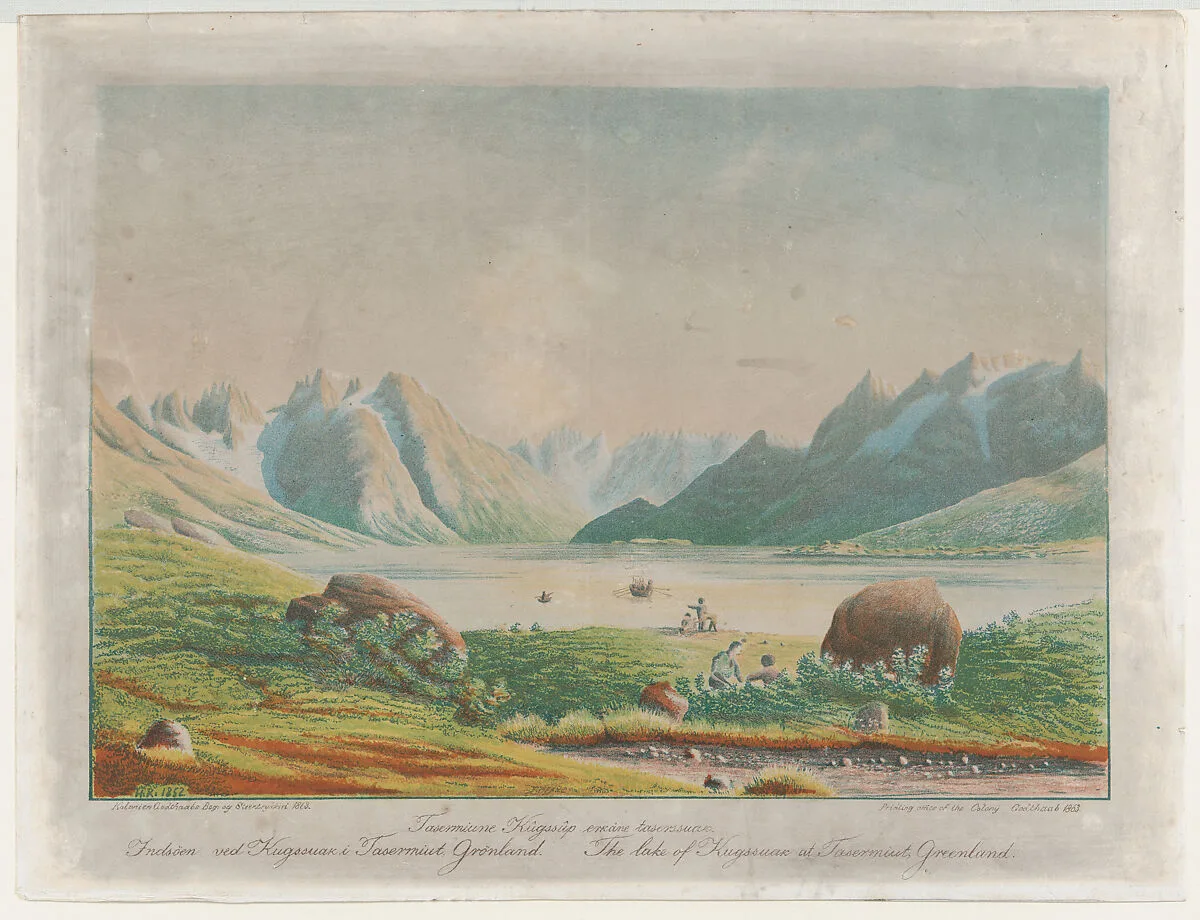 The lake of Kuggsuak at Tasermiut, Greenland — Lars Møller|Dr. Hinrich Johannes Rink