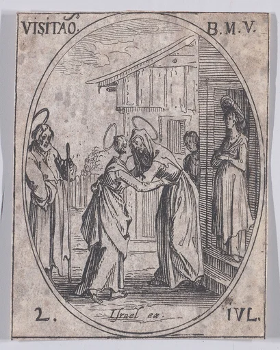 La Visitation de la Sainte Vierge (The Visitation), July 2nd, from "Les Images De Tous Les Saincts et Saintes de L'Année" (Images of All of the Saints and Religious Events of the Year)