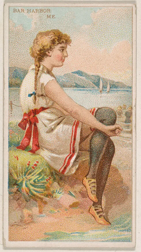 Bar Harbor, Maine, from the Surf Beauties series (N232), issued by Kinney Bros. — Kinney Brothers Tobacco Company