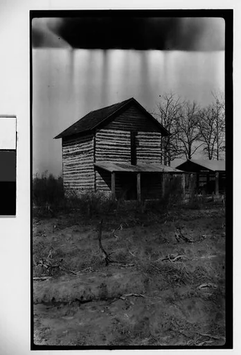[Photographic Print of Log Cabin, Southeastern U.S.]