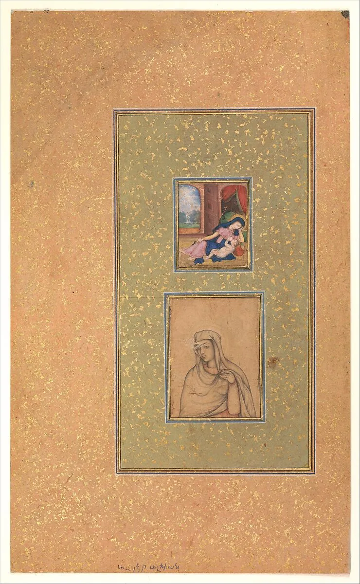 Album Page with Two Christian Subjects — Unknown