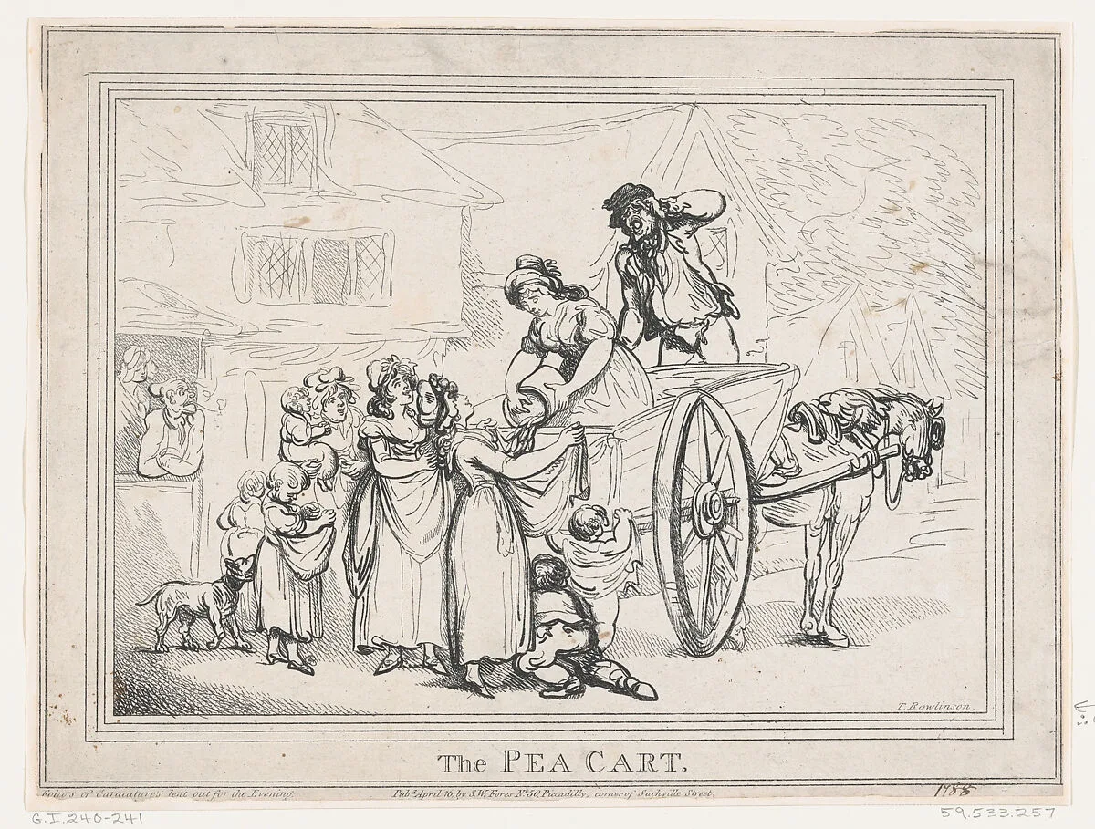 The Pea Cart — S. W. Fores|Thomas Rowlandson
