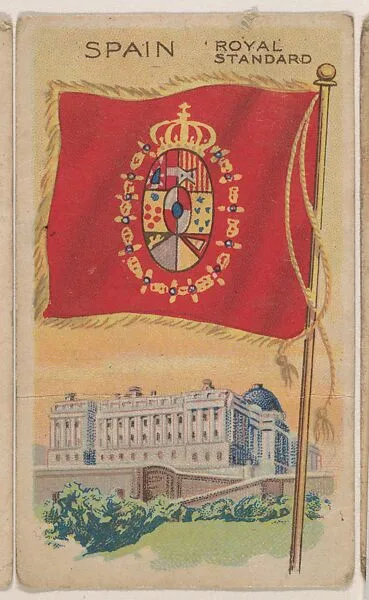 Spain, Royal Standard, bakery card from the Flags series (D34), issued by the Weber Baking Company — Weber Baking Company