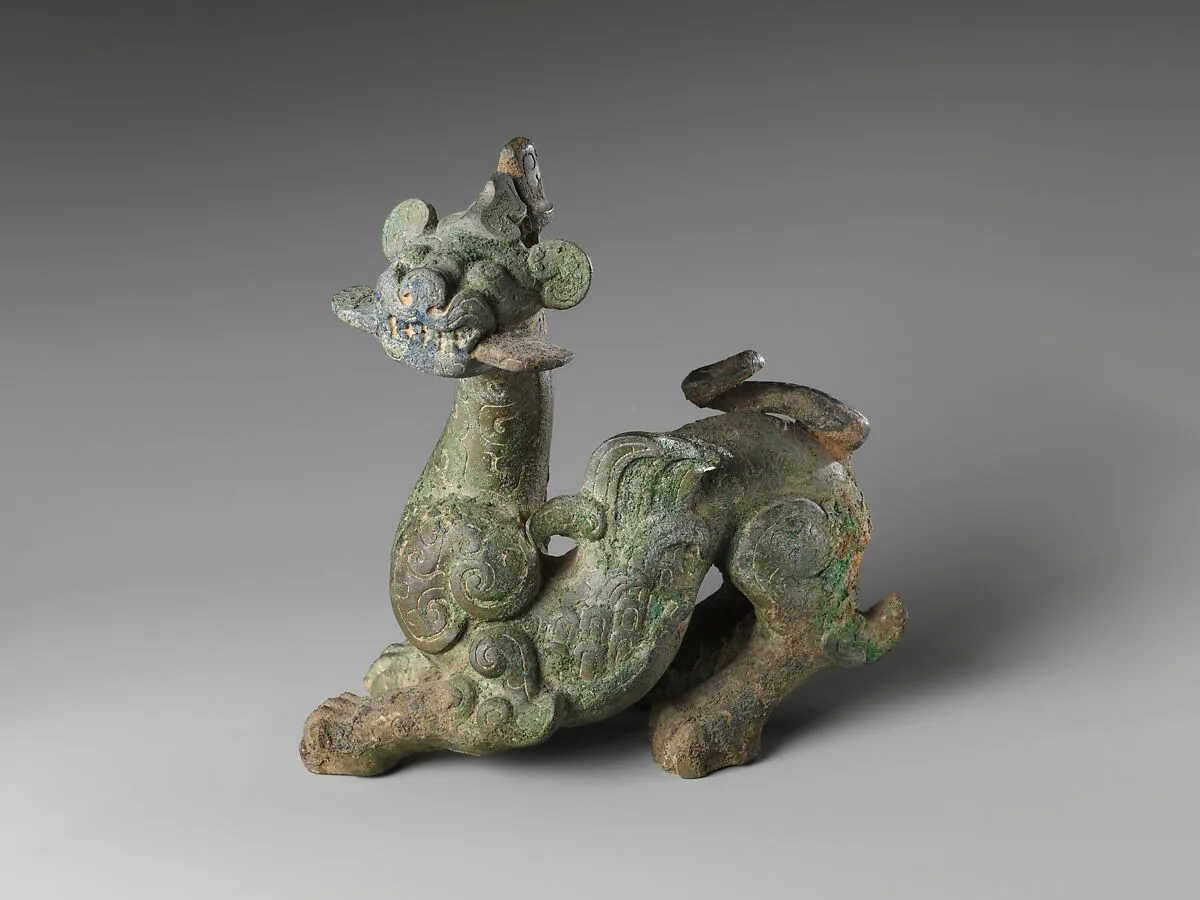 東周 青銅神獸|Fantastic winged feline — Unknown