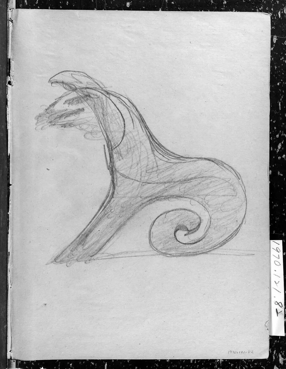 Unidentified Sketch, Curvilinear in Form (from Whistler Album) — Unknown