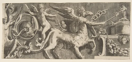 Ornament frieze with winged Centaur